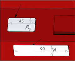 Raam gepersonaliseerd: Behuizing cut outs voor displays Behuizingsmogelijkhedenvoor display of toetsenbord: gepersonaliseerd raam